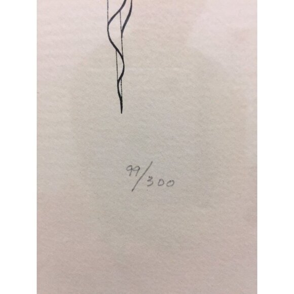 Erte "LaBelle Big Brim Hat With Lace Veil" Silkscreen 99/300 Signed In Pencil - Picture 3 of 7